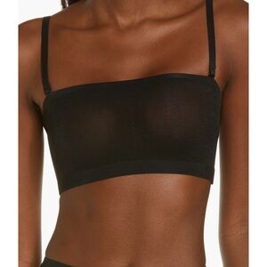 SKIMS Black Bandeau with Adjustable Straps